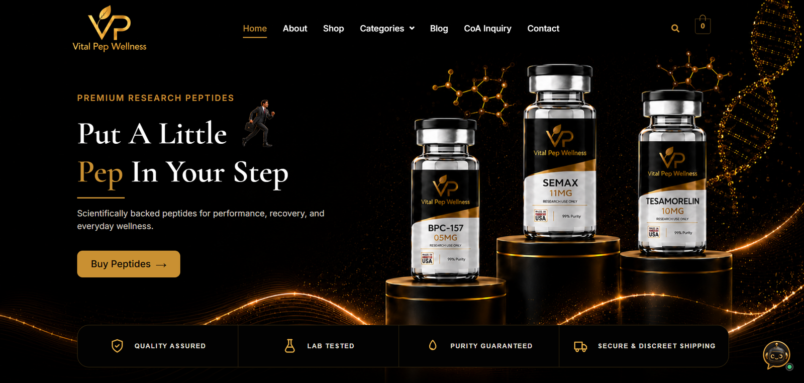 Vital Pep Wellness Website